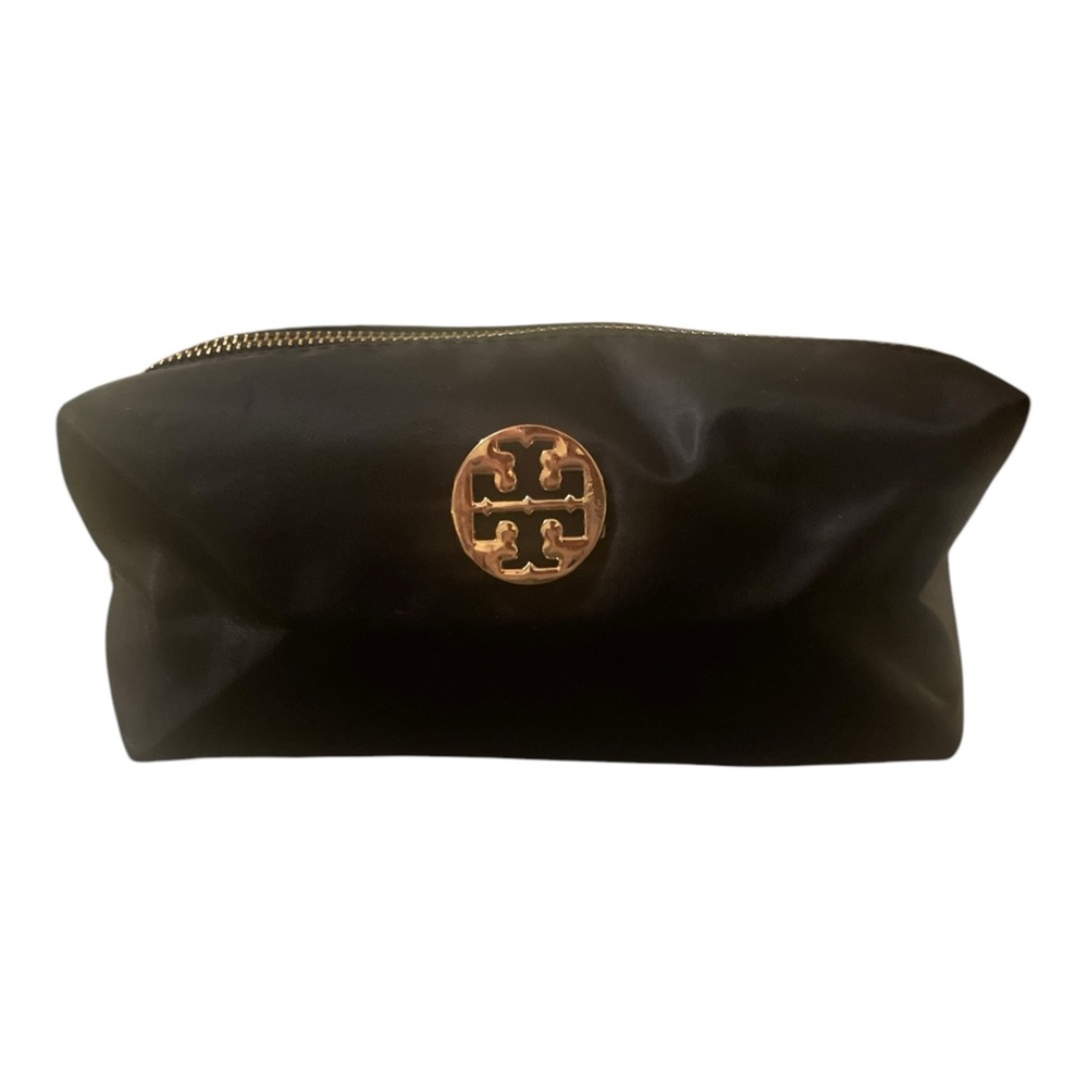 Tory Burch Black Clutch with Gold Logo